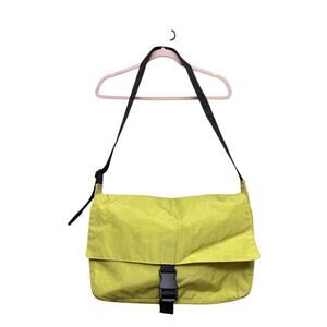 Baggu Nylon Messenger Bag Lemongrass Green Retired Style Rare